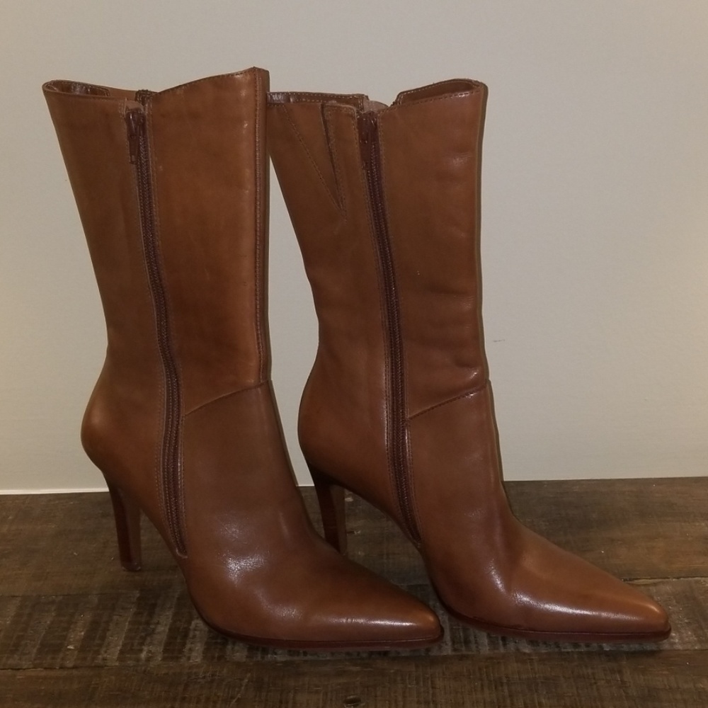 Diba | Leather 'Girley' Mid-Calf Boots | 6.5